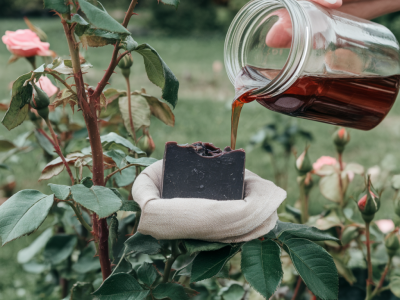 Comment protéger vos rosiers des pucerons sans pesticides grâce au savon noir et à la décoction de prêle