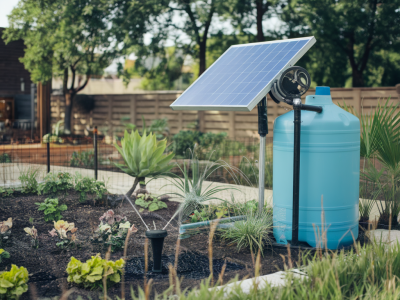 Installer un système d'arrosage solaire autonome pour un jardin sans entretien excessif